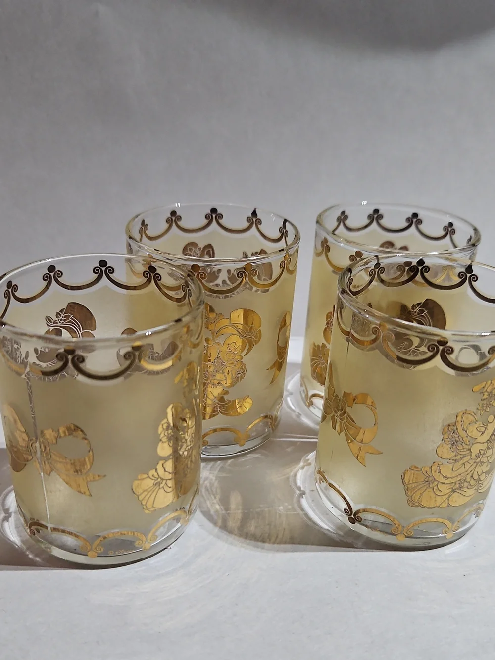 Gold Accent Shot Glass Set - 4 Pack